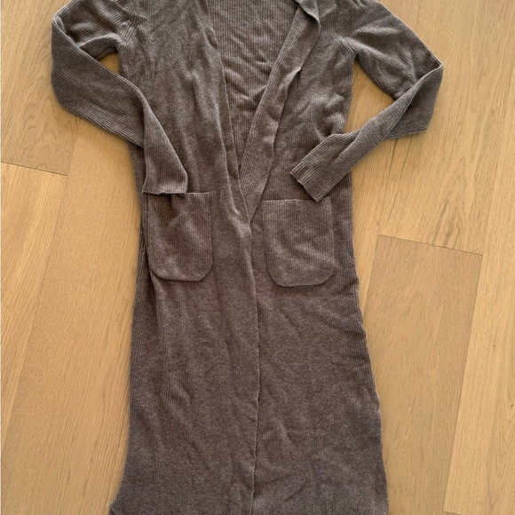 100% cashmere long brown sweater - Picture 3 of 4